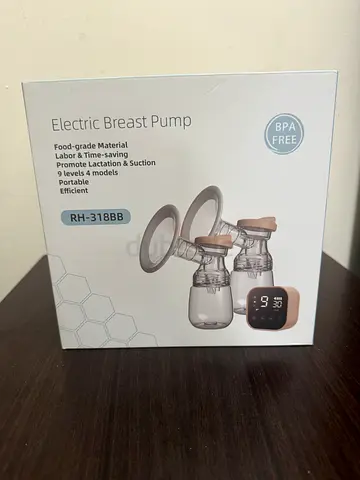 Electric Breast Pump with 2 wide bottles and Free Baby Push Walker
