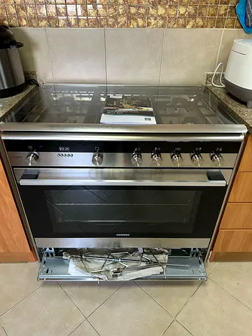 SIEMENS iQ700 Freestanding Dual Fuel 5 Burners Gas Cooker 90×60cm Made in Italy