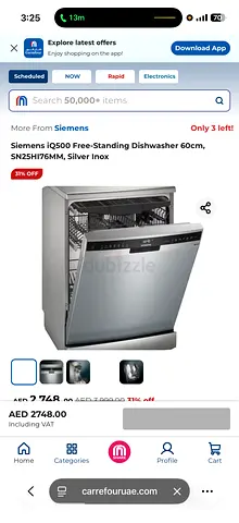 Siemens IQ500 dishwasher