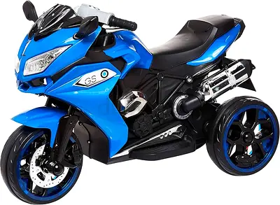 Kids Ride-on Motorcycle - Blue Electric Toy Bike