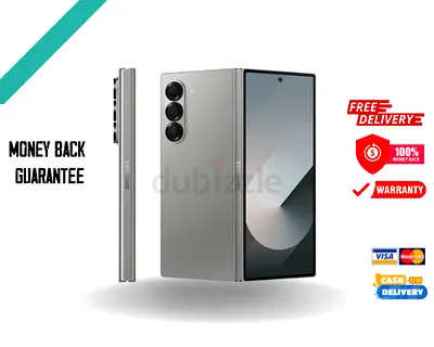 Samsung Z Fold 6, Silver 12GB RAM, 1TB  Smart Phone, International Version, Warranty 1 Year