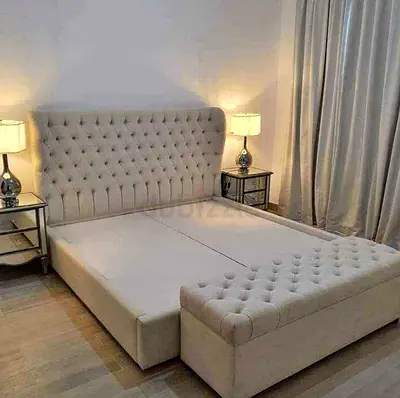 Elegant Upholstered Bed with Storage