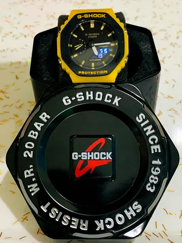 G-Shock Shock Resistant Digital Watch in Yellow
