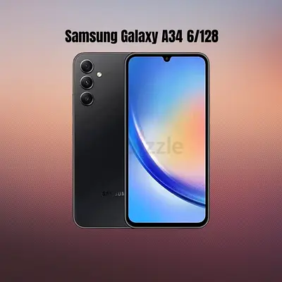 Samsung Galaxy A34 black 6/128 - Great Performance and Style- warranty- free delivery