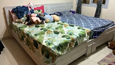 2 single bed with twins mattress