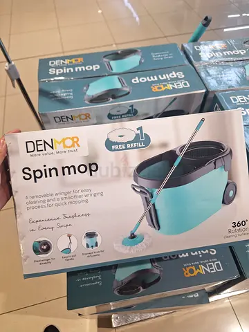 DENMOR Spin Mop with 360° Rotating Head