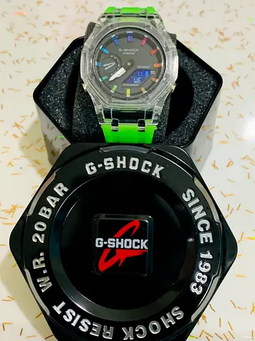 G-SHOCK Watch with Vibrant Green Band