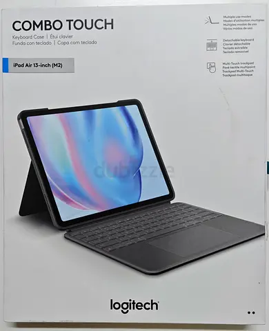Logitech Combo Touch iPad Air 13-inch (M2  M3)(2024  2025) Keyboard Case - Detachable backlit keyb