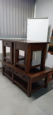 Pottery Barn Coffee Table and Wooden Storage Unit with Drawers