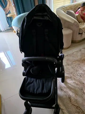 Sleek Black Stroller for Your Little One