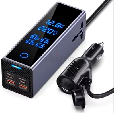 Portable Car Charger with LED Display