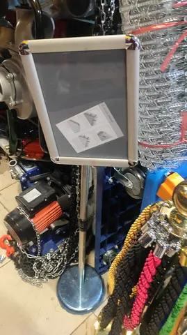 Sturdy Advertisement Display Stand for Retail or Industrial Use