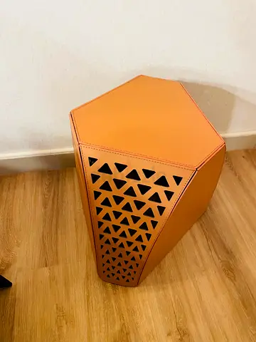 Stylish Geometric Accent Stool