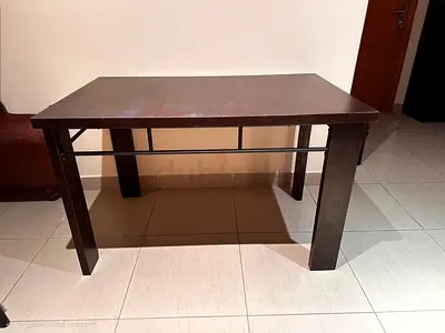 Solid Wood Study Table, Dining Table with Chairs