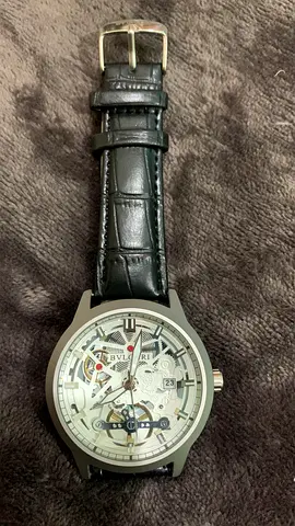 Bvlgari Mens Watch with Leather Strap without box brand new