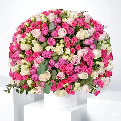 Birthday Rose Harmony – Luxury Flower Box Arrangement