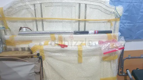 Wooden baby crib