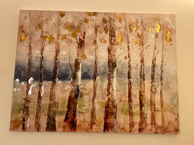 Beautiful Abstract Trees Painting