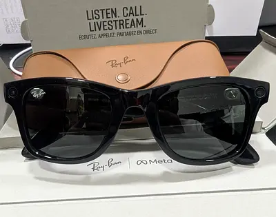 RAY-BAN RW4006 FRAME SHINY BLACK LENS G-15 GREEN