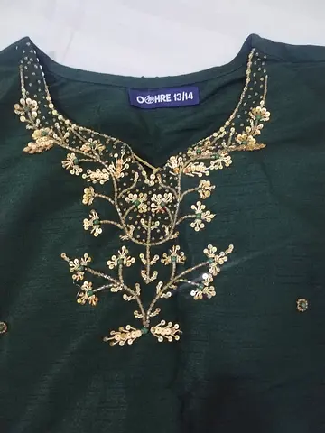 Sharara Pakistani Dress | DarkGreen