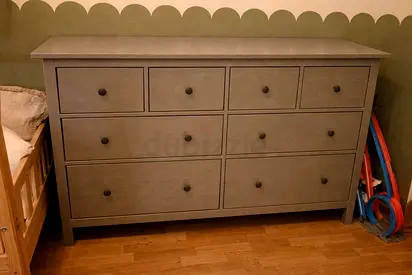 Stylish Grey Dresser with Ample Storage