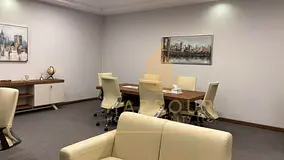 Furnished Office For Rent With Glass Partitions