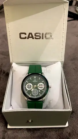 Casio Mens Stylish Green Sport Watch Brand New