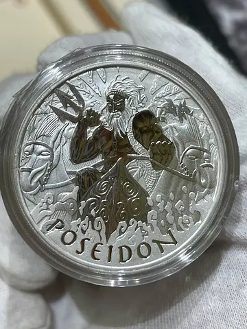 2021 Tuvalu - Poseidon 1 Ounce Premium Silver