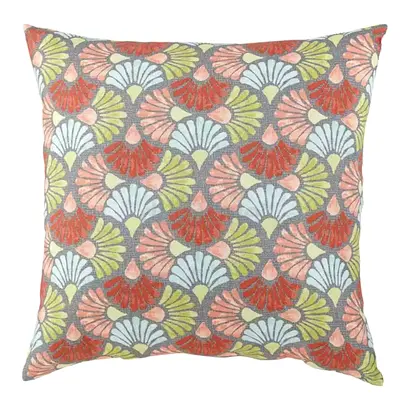 18 in. x 18 in. Tear Floral Square Outdoor Throw Pillow