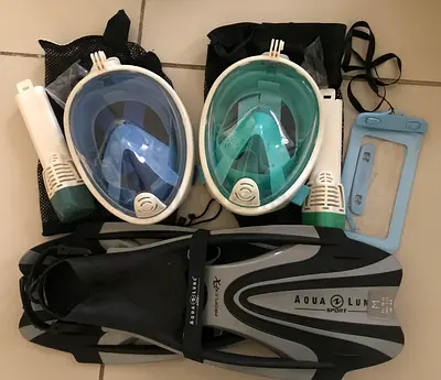 The Free Breath full-face mask from Streda is an essential accessory for swimming and snorkeling. A