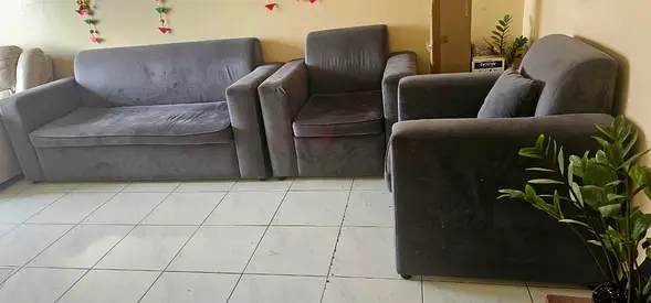 Comfortable Grey Sofa Set for Sale