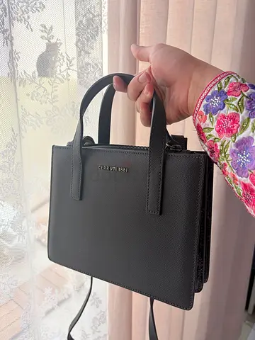 Cerruti 1881 Luxury Elegant Grey Handbag