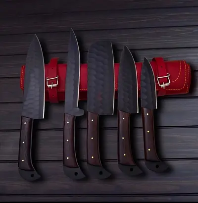 Chef khife Set With Leather Bag