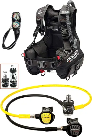 Brand New Cressi Start Pro Scuba Diving BCD Set