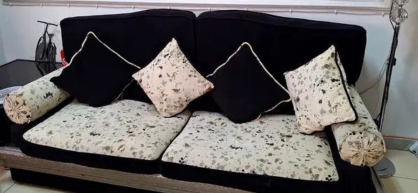 Comfortable Sofa with Decorative Cushions