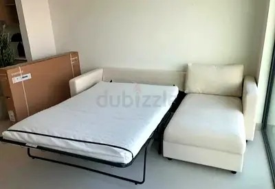 Beige color ikea vimle sofa bed for sale