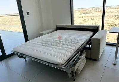 Gunnared beige Sofa bed with mattress