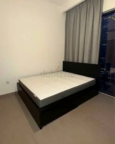 IKEA malam queen‑size bed (160 × 200 cm) with 2 storage drawers underneath and an IKEA mattress
