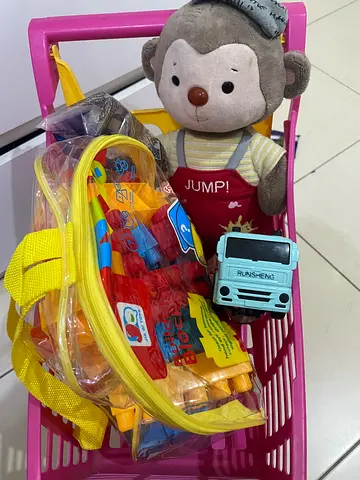 Colorful Toy Bundle with Stuffed Animal