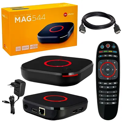Mag 554 info 4K linux Box World tv channels