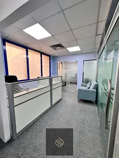 READY TO MOVE IN | FULLY FURNISHED OFFICE WITH 2 CABINS NEAR AL QIYADAH METRO