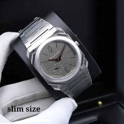 Sleek Bvlgari Silver Watch