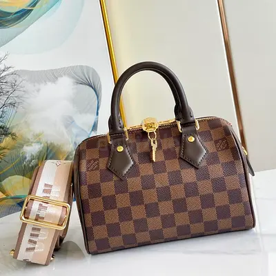 LV speedy leather bag