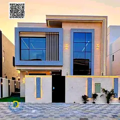 Modern villa with super deluxe finishing in Al Zahia, 5 rooms, roof, and swimming pool. Price includ