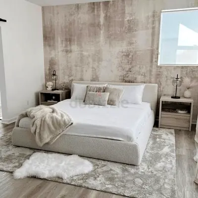 Neq Luxury Cozy Quee Bed with Soft Accents - Hydraulic Storage available on demand