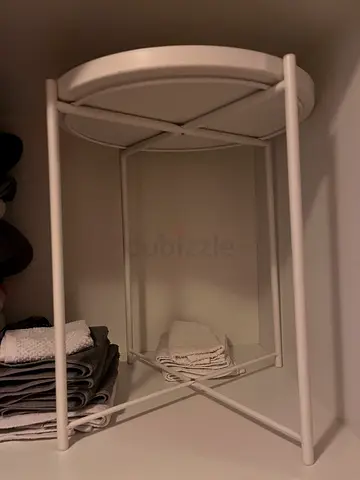 IKEA White metal side table