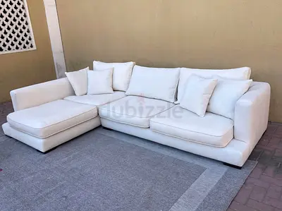 Selling in excellent Condition Camerich Lazy Italian L Shape Sofa Beige