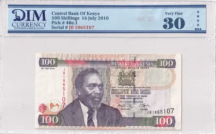 Kenya Banknote 100 Shillings 2010 DIM 60AED