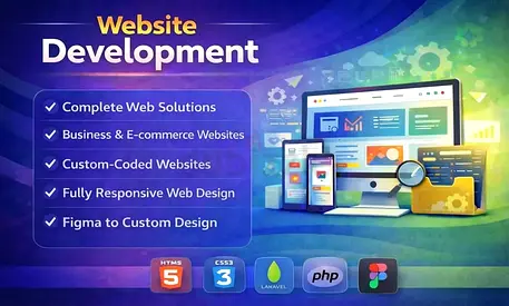 We will build responsive website and do custom development.