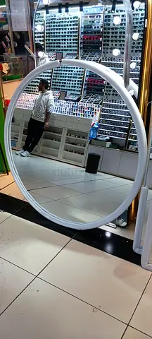 Elegant Round Standing Mirror for Home Decoration 120×120cm